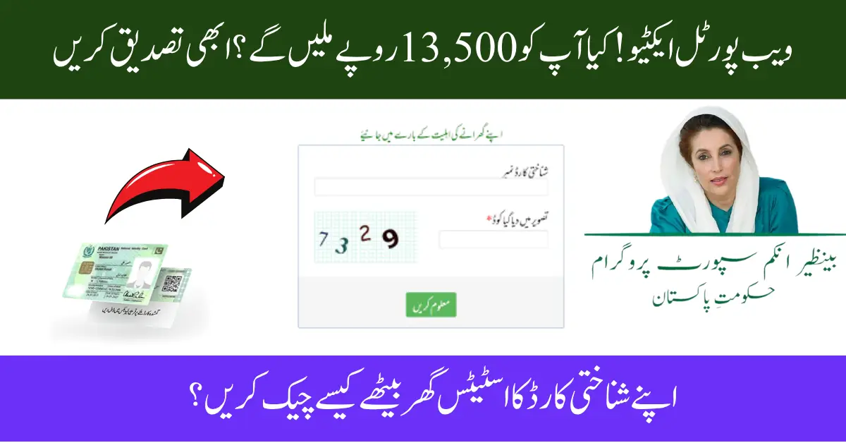 8171 Web Portal CNIC Verification Now Open for 13,500 Women Payments – Verify Today!