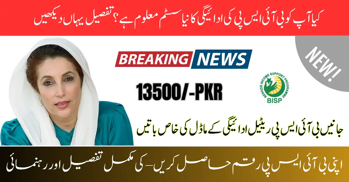 BISP 13500 Payment 2025 What You Need to Know About the New System