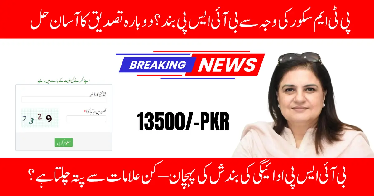 BISP Payment Issue Solved – PMT Score Re-verification Guide