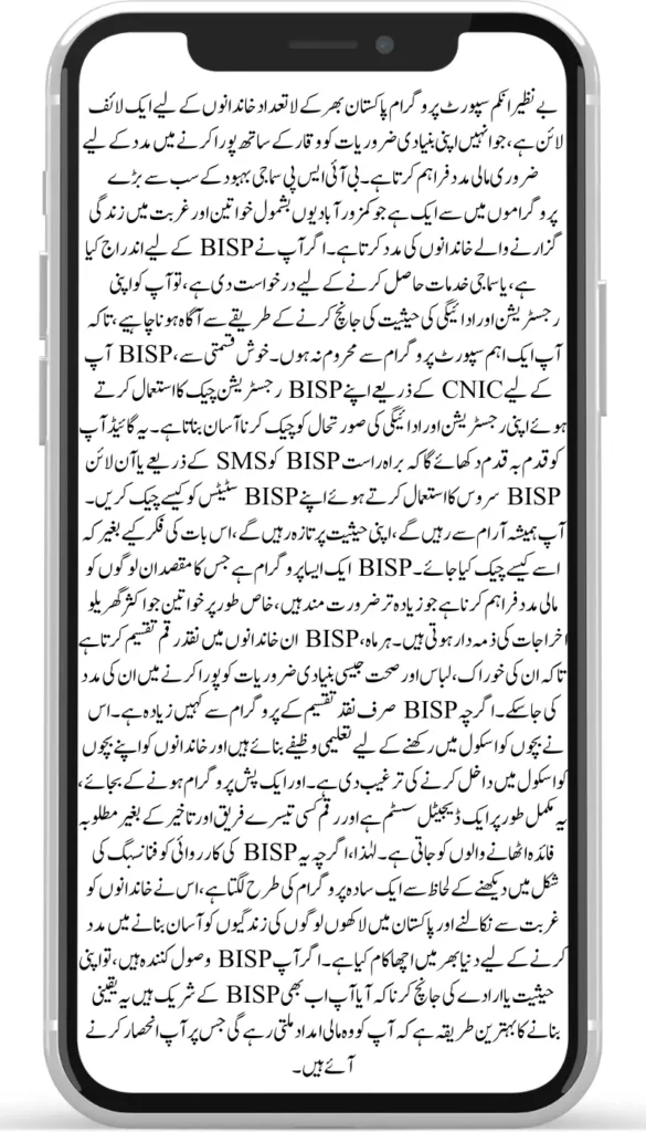 BISP Registration Check By CNIC – SMS & Web Portal Method (June 2025 Update)