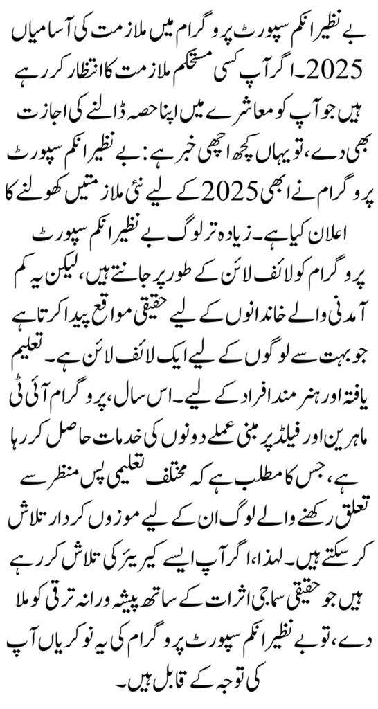 Latest BISP Job Vacancies 2025 – Apply Online Now Before Deadline