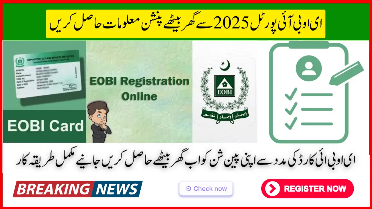 EOBI Login Portal 2025 – Pension Check and Verification in Seconds