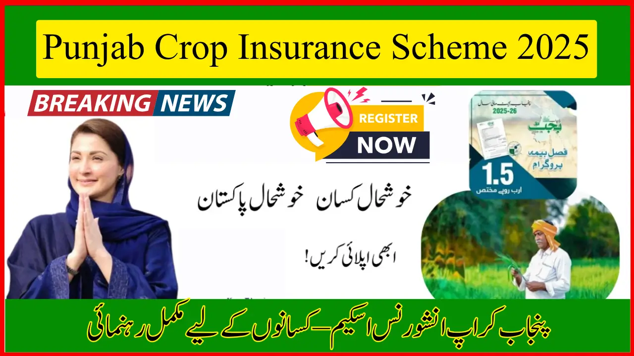 Punjab Crop Insurance Scheme 2025 – Benefits, Eligibility and Online Process
