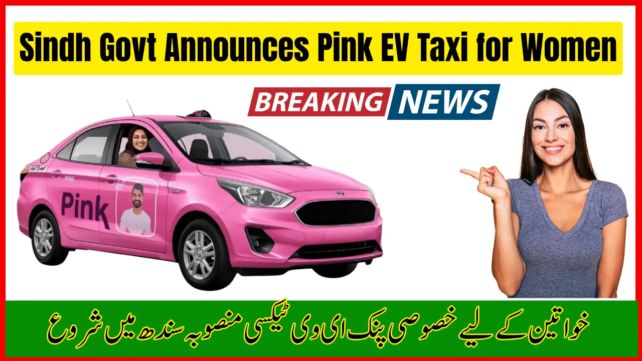 Sindh Govt Announces Pink EV Taxi for Women – Special for Women