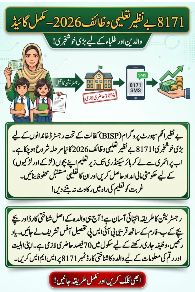 8171 Benazir Taleemi Wazaif 2026 – Complete Guide for Parents and Students