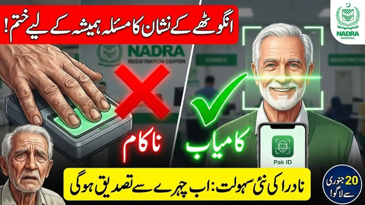 NADRA Introduces Facial Recognition Biometric Verification to Solve Fingerprint Issues